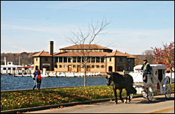 Lake Geneva in fall.