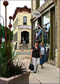 Shopping in Lake Mills, Wisconsin.