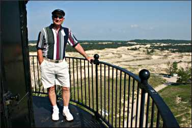 A volunteer lighthouse keeper.