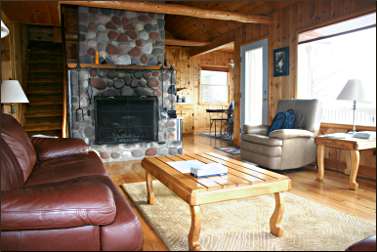 Inside a North Shore cabin.