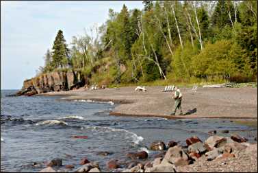 Fishing at Lutsen Lodge.