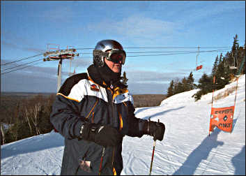 Ski instructor at Lutsen.