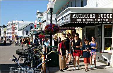 Downtown Mackinac Island.