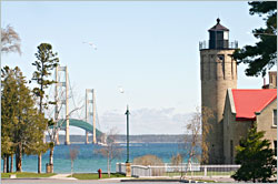 Old Mackinac Point Lighthouse in Mackinaw City.