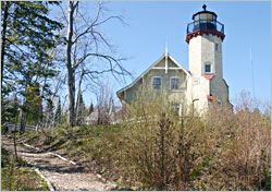 McGulpin Point lighthouse in Mackinaw City.