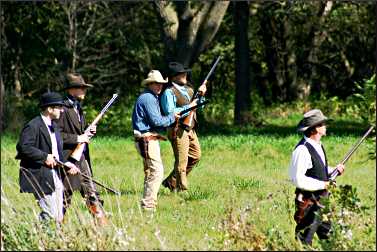 Madelia posse pursues outlaws.