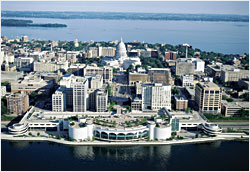 Madison from the air.