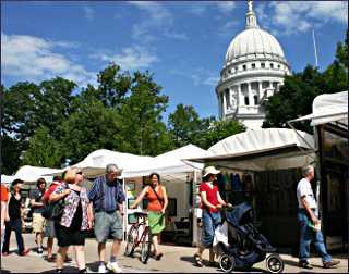 Art on the Square in Madison.