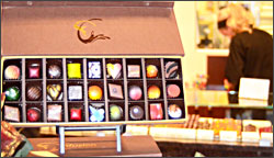 A box of DB Infusion chocolates.