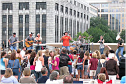 Concerts on the Monona Terrace rooftop.