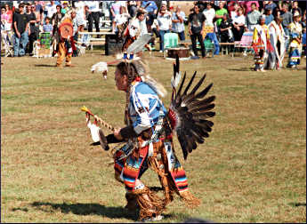 A dancer at a powwow.