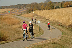 
The Mankato River Ramble winds through golden countryside.
