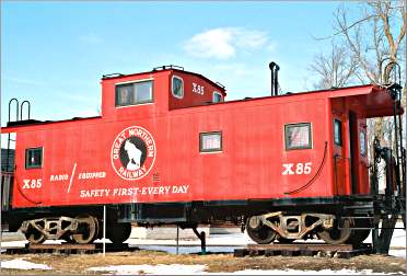 A live-in caboose at Maplelag.