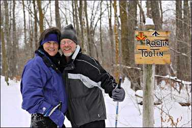 Skiers on Rootin' Tootin.'