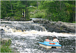 Paddleboating near Mercer.