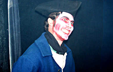 A Redcoat ghoul at Fort Michilimackinac.