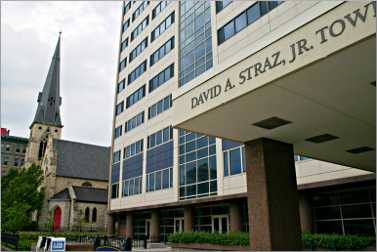 Marquette University's Straz Tower dorm.