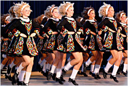 Trinity Irish Dancers perform.