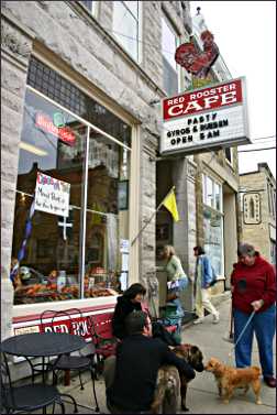 Red Rooster Cafe in Mineral Point.