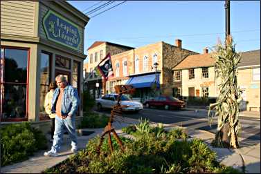 Shops on Commerce Street in Mineral Point.