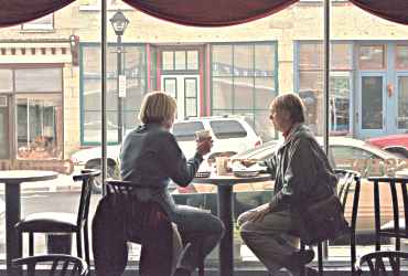 Girlfriends sit in the window of Gundry & Gray in Mineral Pool