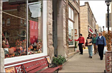 Shopping in Mineral Point.