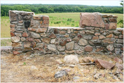 Ruins of Joseph Brown's home.