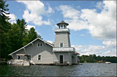 The Beacons boathouse.