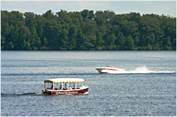 Boats on Lake Minocqua.