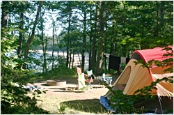 Campsite at Crystal Lake Campground.