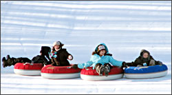 Tubing at Minocqua's Winter Park.