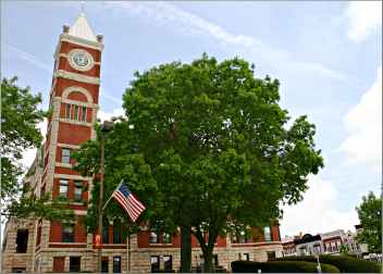 Courthouse Square in Monroe, Wis.