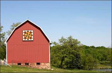 Barn quilt in Iowa.