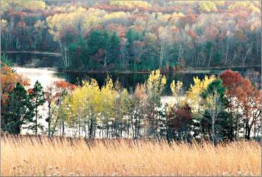 A kettle lake at the Chippewa Moraine center.
