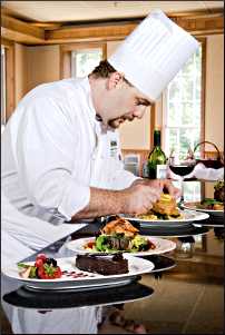 A chef at Sherwood Forest.