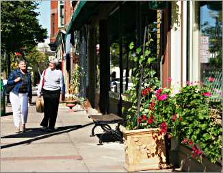 Women shop in Northfield.