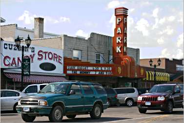 Downtown Park Rapids in Minnesota.