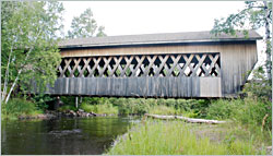 A covered bridge near Park Falls.