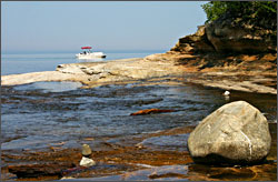 The mouth of the Mosquito River.