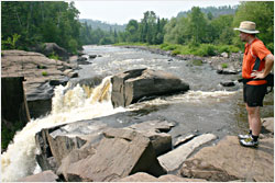 Top of High Falls on Pigeon River.