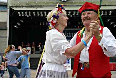 Polka Dancers in traditional outfits