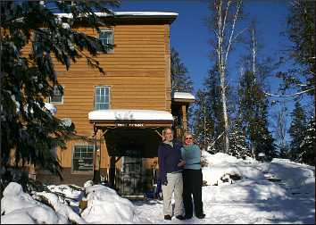 Ted and Barbara Young at Poplar Lake.