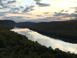 Lake of the Clouds with reflections.