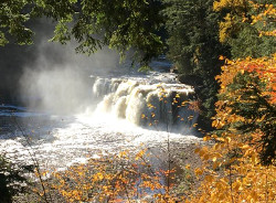 Manabezho Falls in the Porkies.