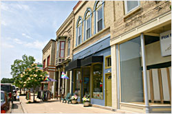 Shops in downtown Princeton.