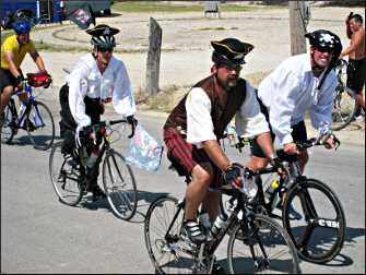 Costumed riders on RAGBRAI.