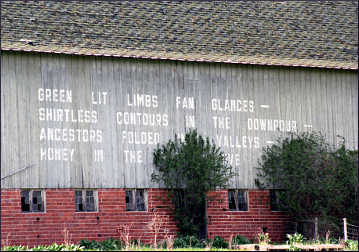 A poetry barn near Red Wing.