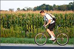 Bicycling to River Falls.