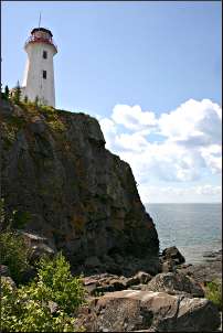 Battle Island Lighthouse near Rossport.