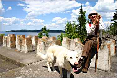 Bert Saasto is lighthouse keeper on Battle Island.